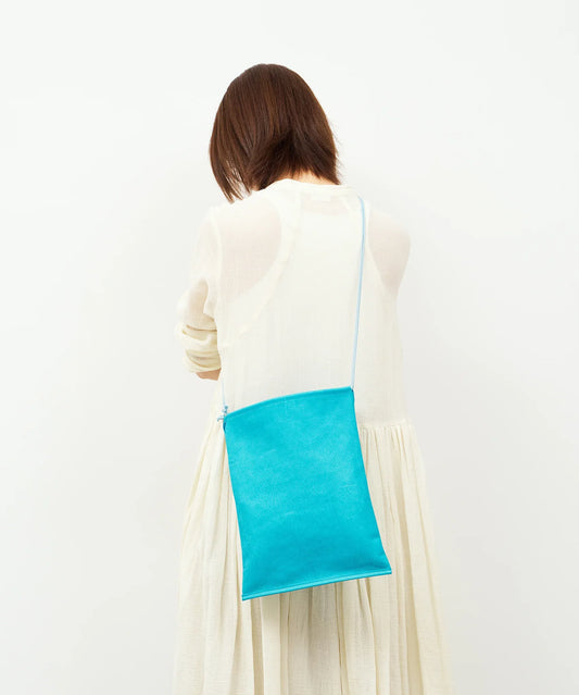 #30《SALE 40%》フラットショルダー(turquoise)/ ピッグスキン・ハリー - REN