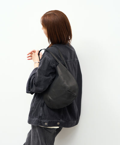 #30 / サークルトート(black)/ ピッグスキン・ハリー