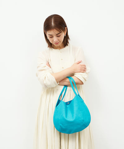 #30《SALE 30%》サークルトート(turquoise)/ ピッグスキン・ハリー