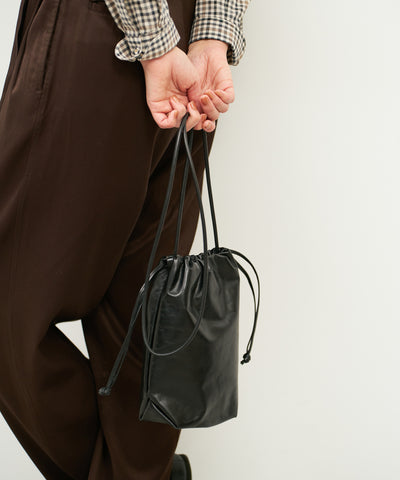 #45《Limited 5%》ステムドロー(black)/ 牛革・アペルト