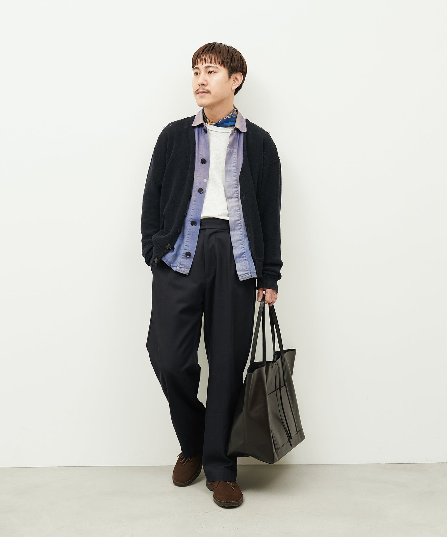 #45/ マキシトート / 牛革・アペルト(black)