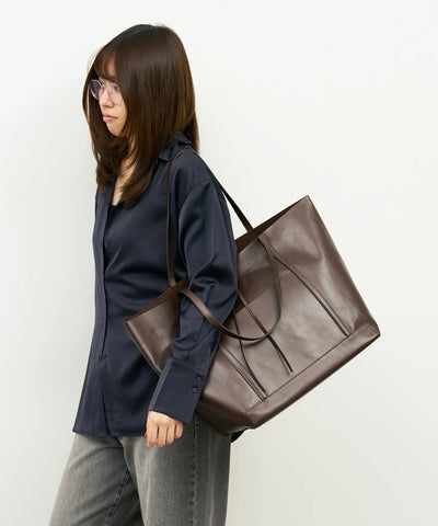 #45/ マキシトート(bitter brown)/ 牛革・アペルト