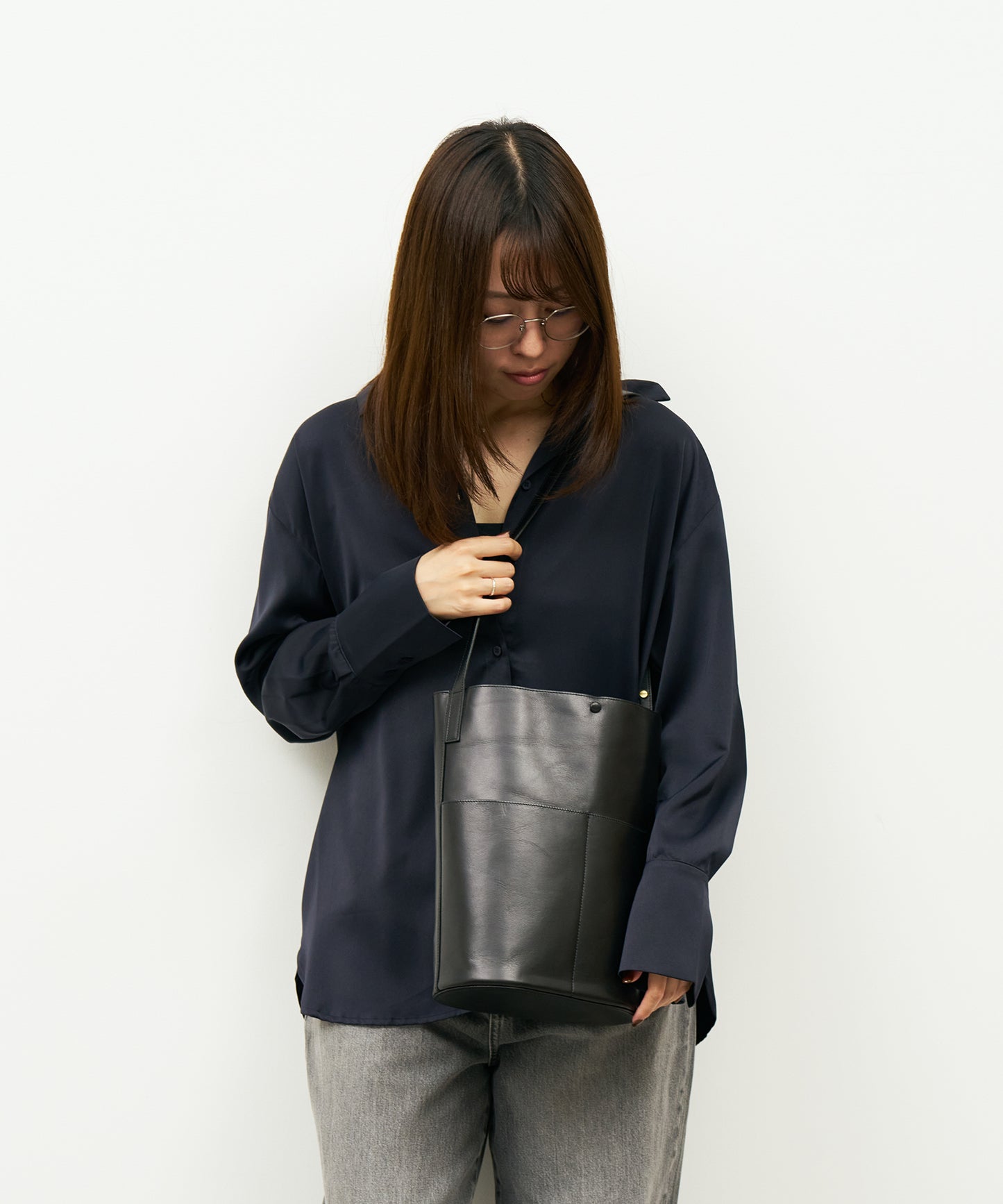 #45/ スリークパス / 牛革・アペルト(black)