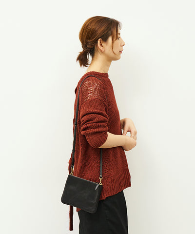 #45《BF SALE 10%》バタフライショルダー(black)/ 牛革・アペルト