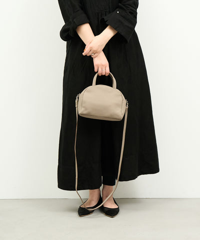 #51b《BF SALE 30%》マイクロボストン2way (almond gray) / 牛革・フィリップ