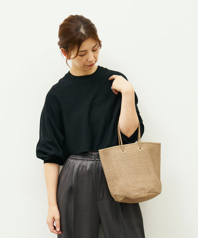 #60/ バスケット(marron beige)/ 羊革・シープメッシュ