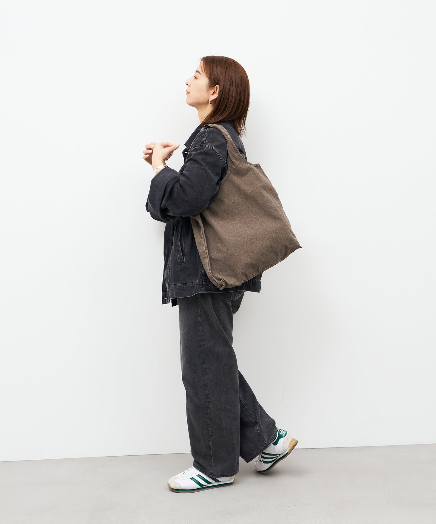 #74/ メトロキャリー M(Logwood gray)/ NATURE DYE