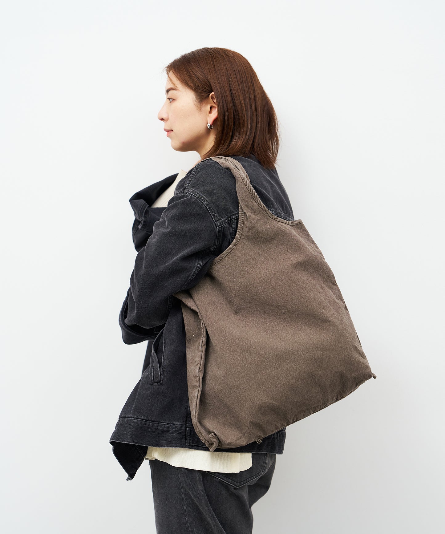 #74/ メトロキャリー M(Logwood gray)/ NATURE DYE