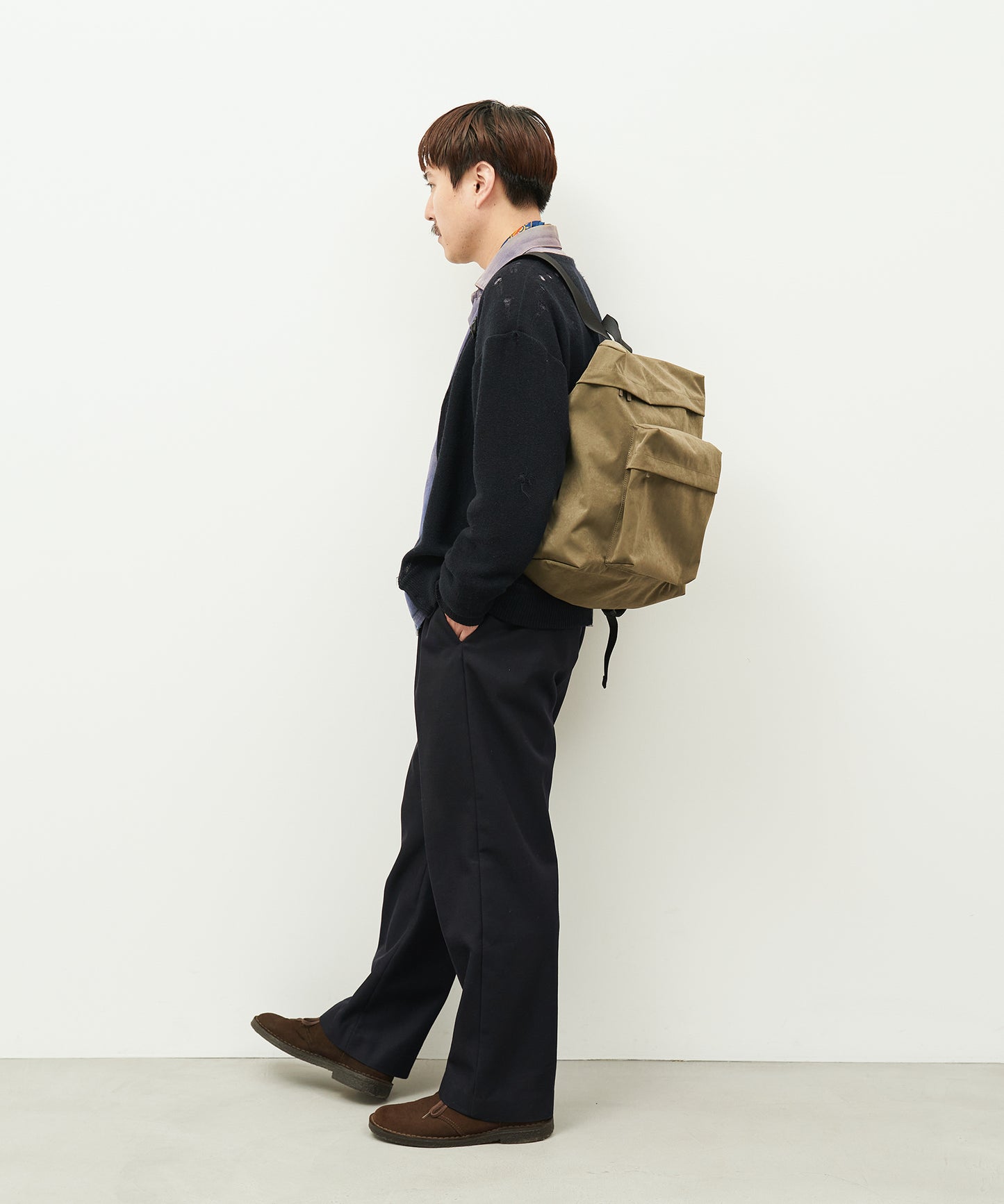 #89 / 80's リュック(khaki)/ HD NYLON