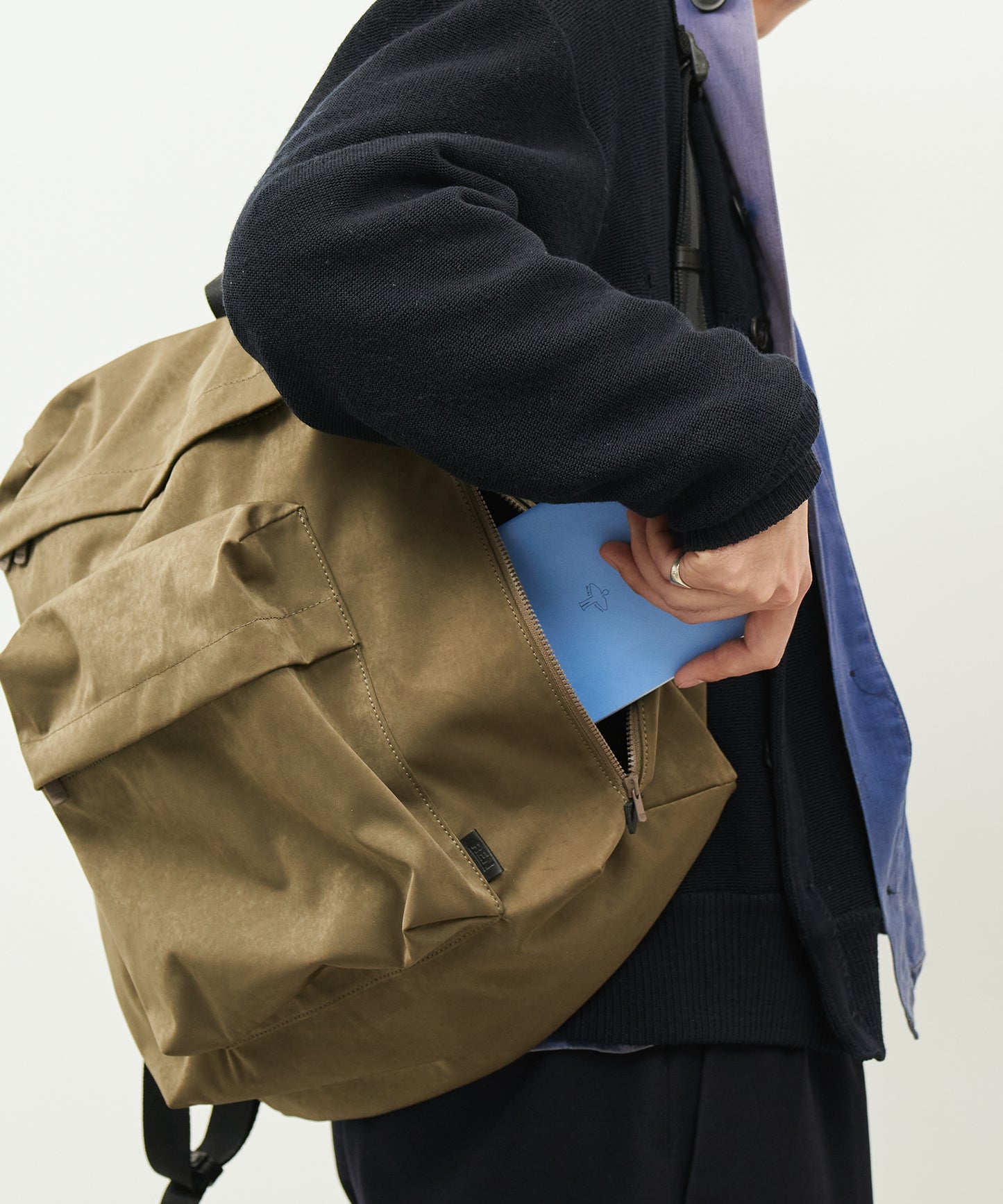 #89 / 80's リュック(khaki)/ HD NYLON