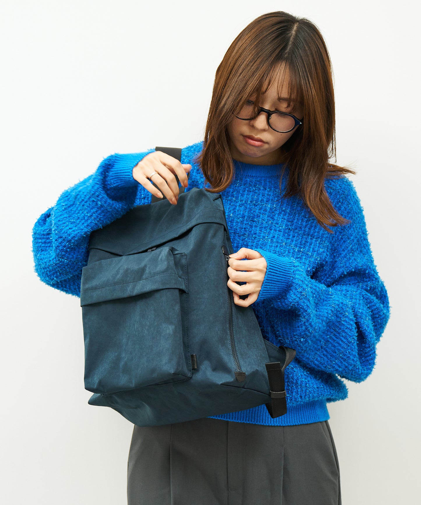 #89《~5/12 10%》80's リュック(navy blue)/ HD NYLON