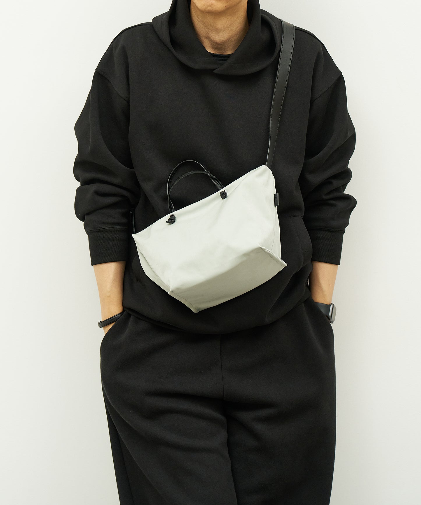 #89 / 2wayミニボストン(light gray)/ HD NYLON