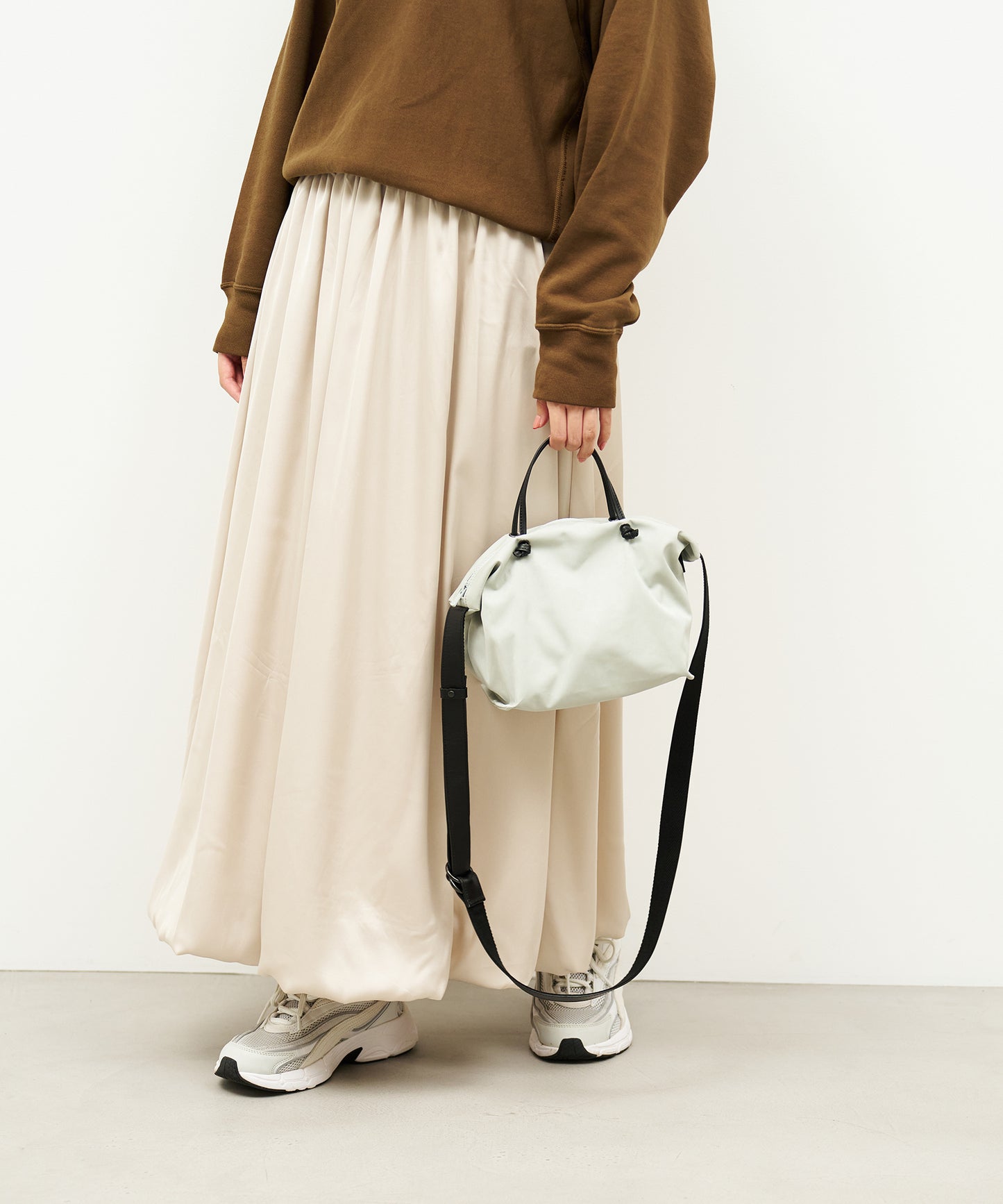 #89 / 2wayミニボストン(light gray)/ HD NYLON