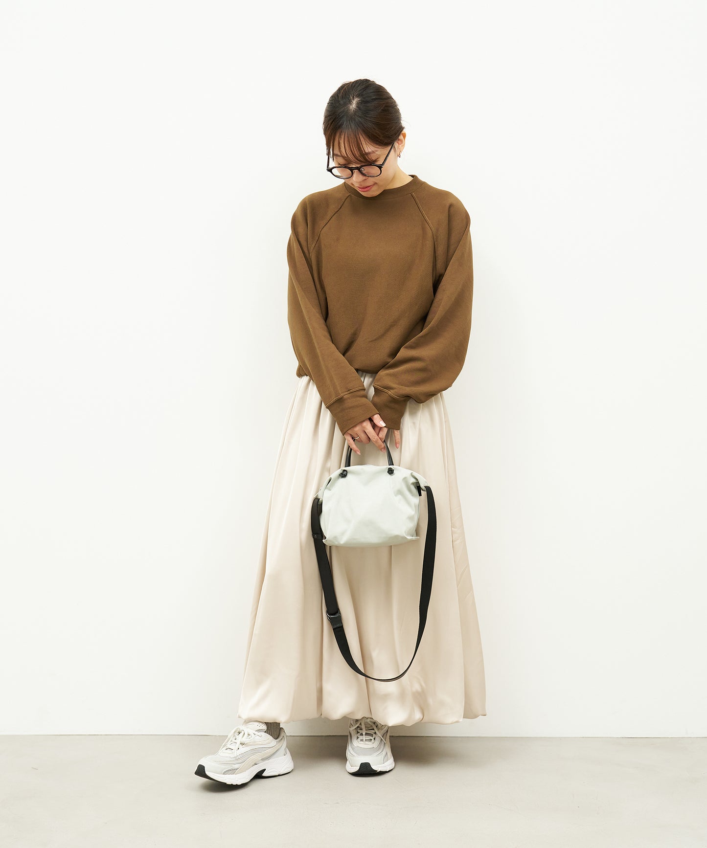 #89 / 2wayミニボストン(light gray)/ HD NYLON