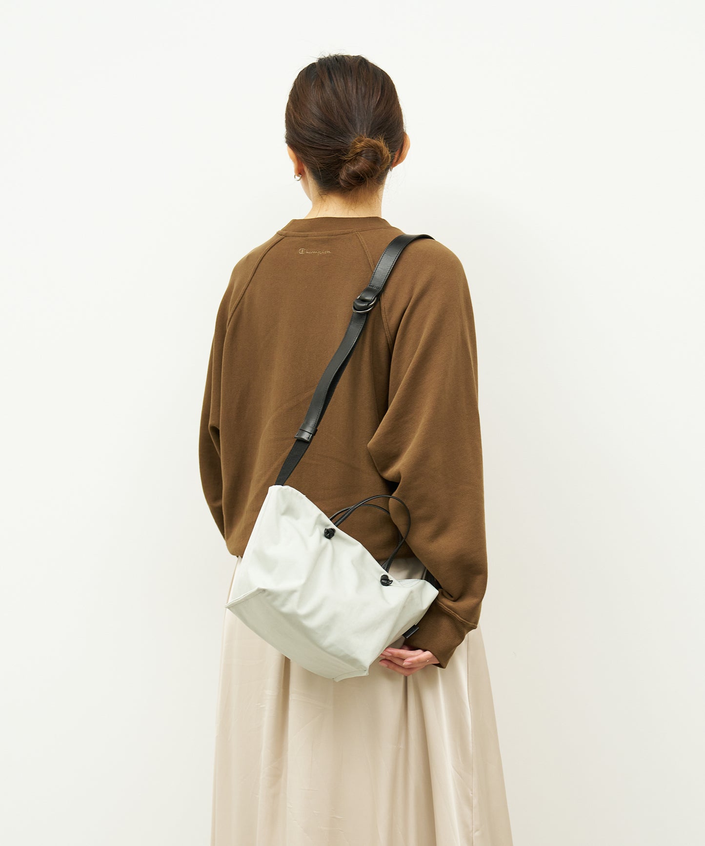 #89 / 2wayミニボストン(light gray)/ HD NYLON