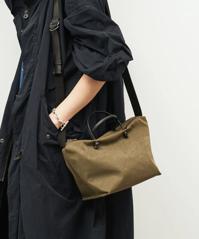 #89/ 2wayミニボストン(khaki)/ HD NYLON