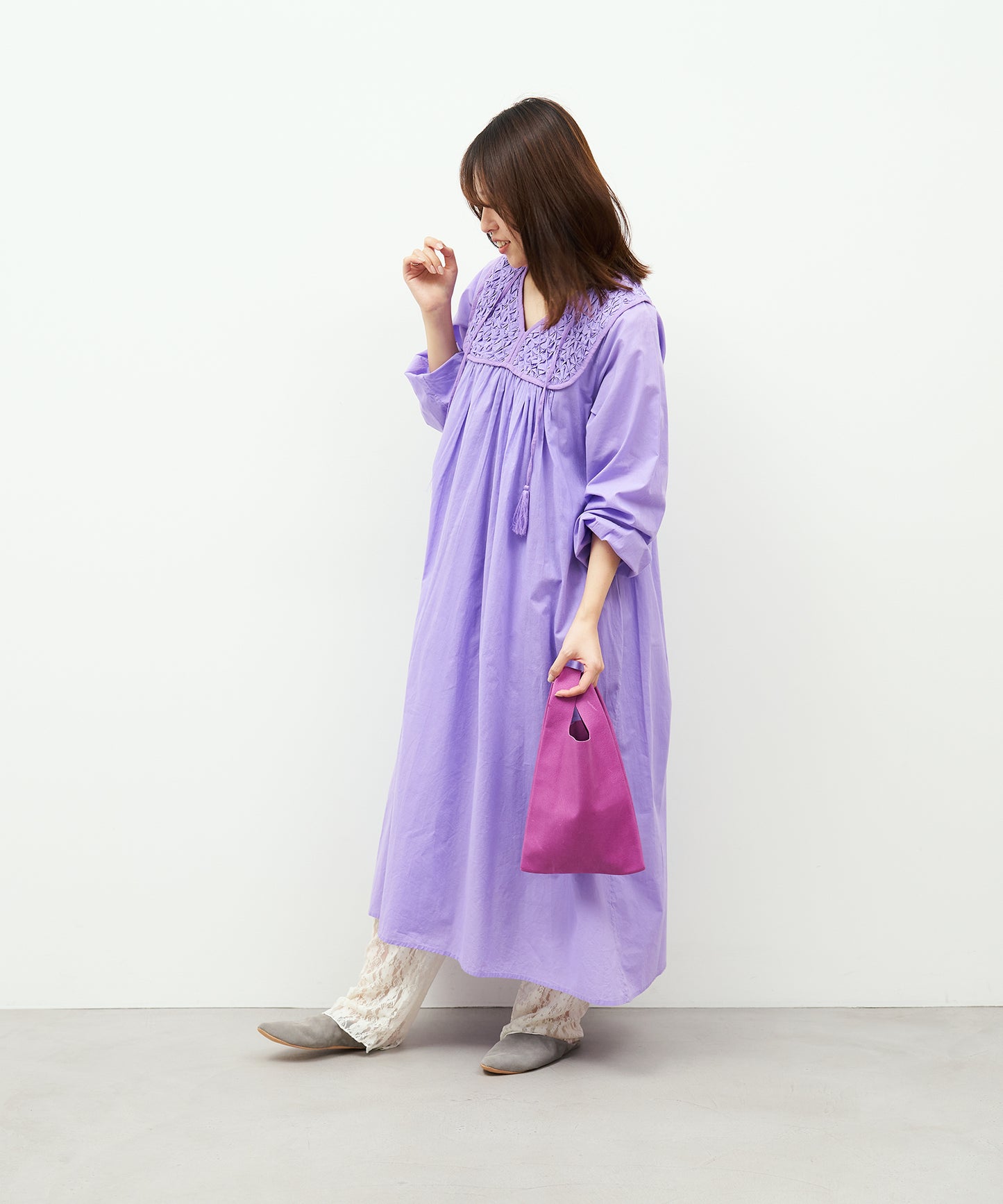 #30/ ミニレジブクロ(peony purple)/ ピッグスキン・ハリー