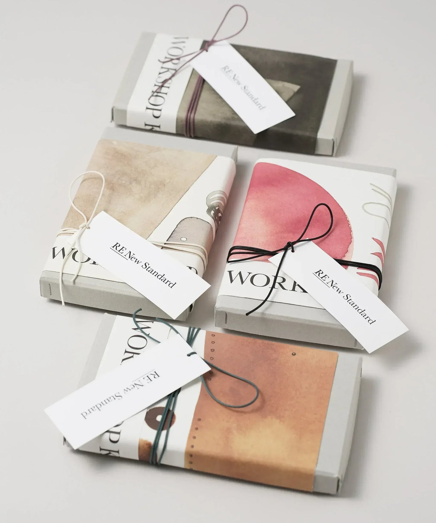 #30/ 結んで作る プチ巾着〈oatmeal〉/ WORKSHOPKIT - REN