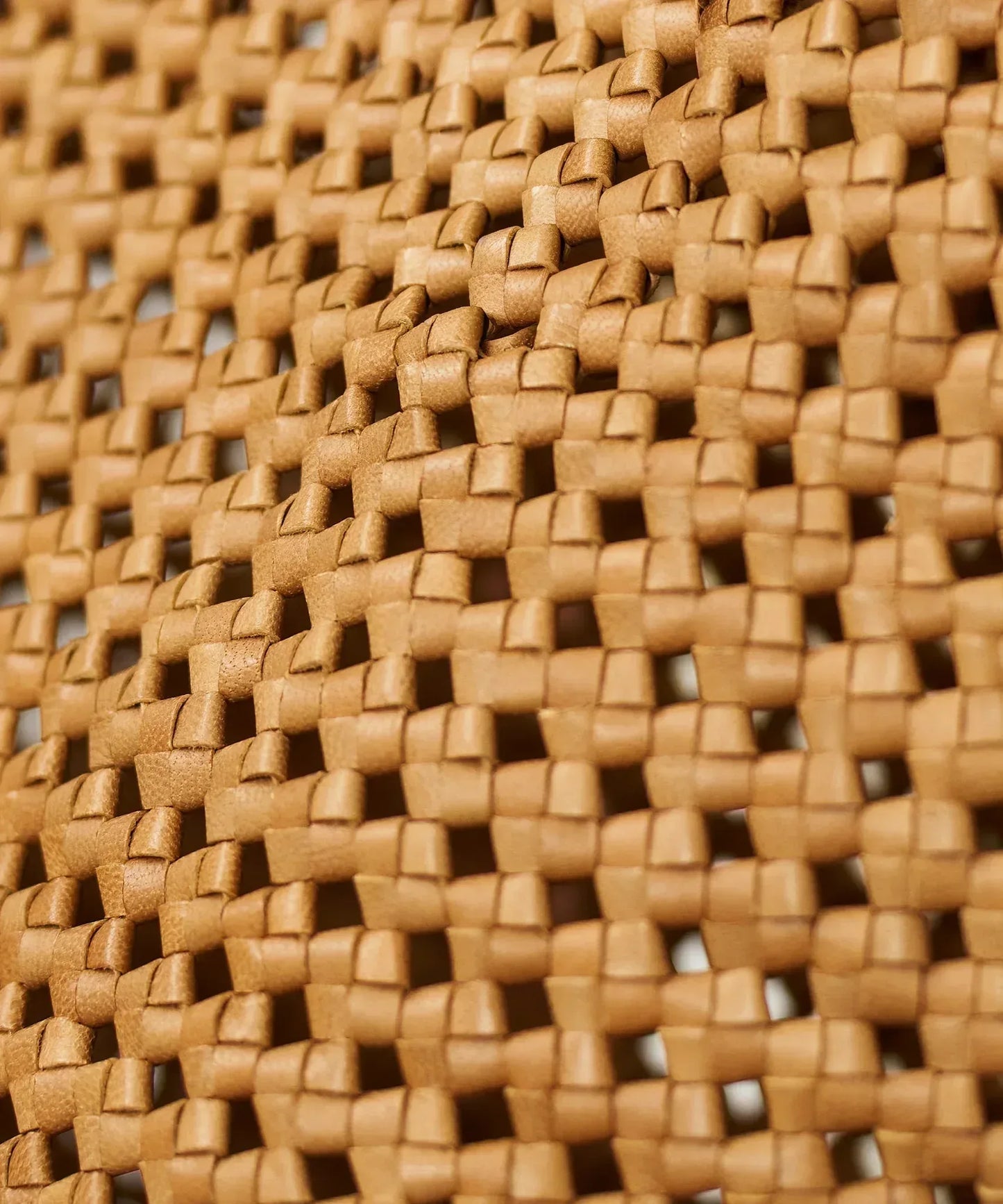 #16/ バスケットM(camel)/ やぎ革・ゴートメッシュ - REN