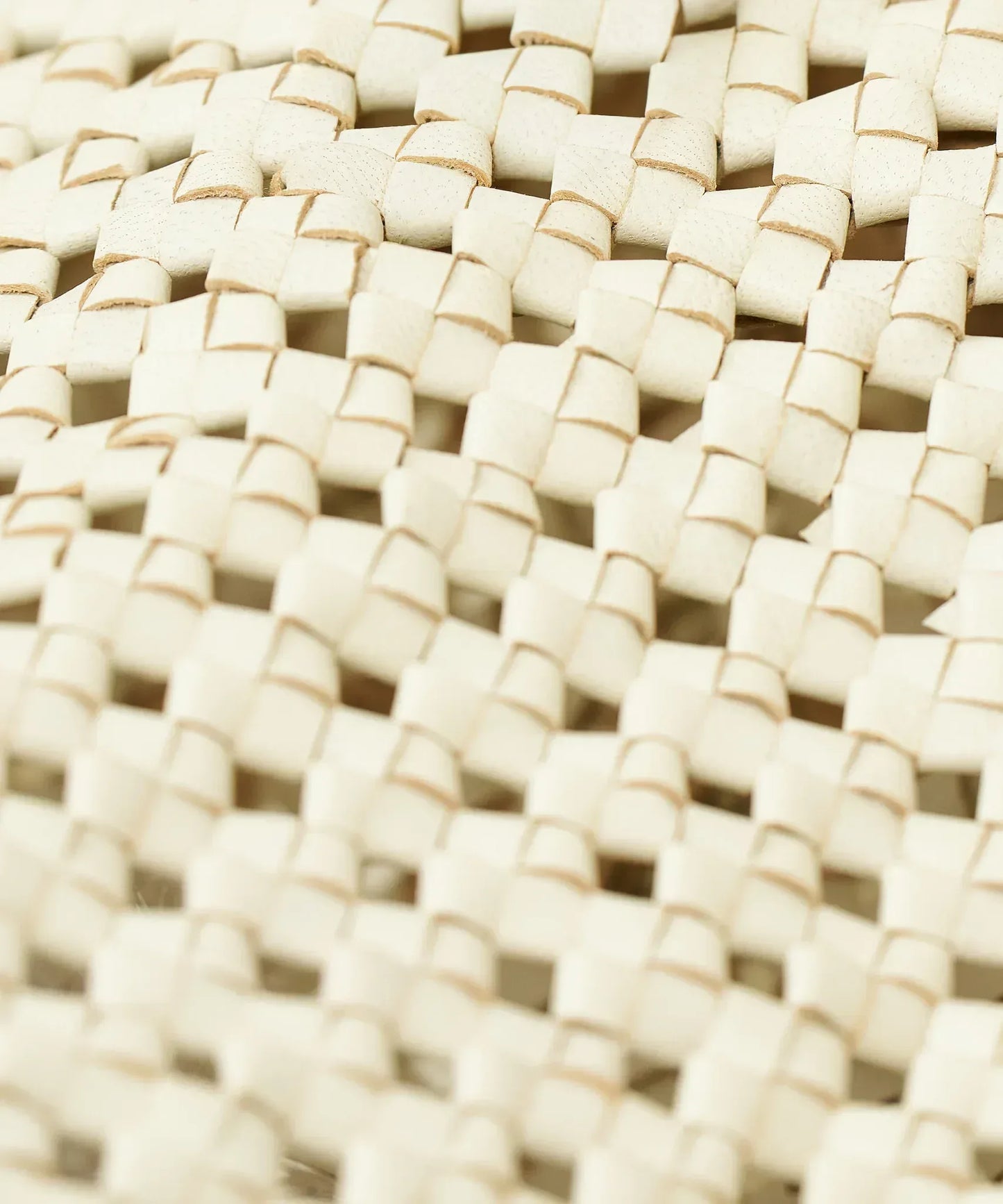 #16/ バスケットL(oatmeal)/ やぎ革・ゴートメッシュ - REN