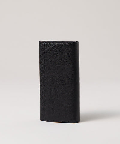 #50 / バンクウォレット(black)/ 牛革・ソラム