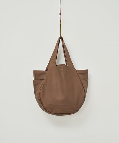 #11《BF SALE 20%》パンプキンサックM (dark brown) / やぎ革・ベアー