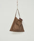 #11《SALE 20%》ベーシックスクエアL（dark brown） / やぎ革・ベアー
