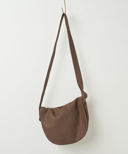 #11/ サークルフラップショルダー （dark brown）/ やぎ革・ベアー