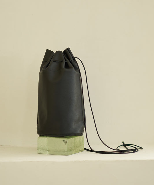 #15/ キャニスターボトル（black） / やぎ革・スティル