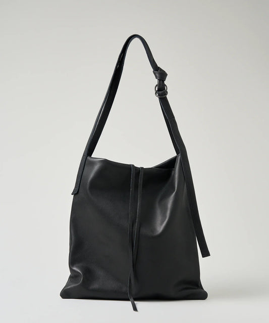 #15/ カイトショルダー(black) / やぎ革・スティル - REN