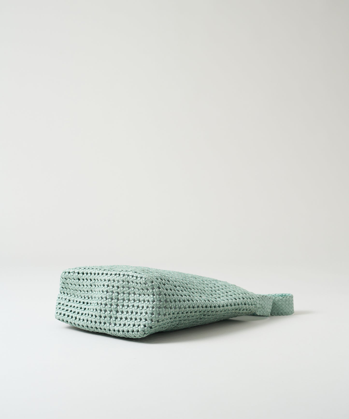 【26SS】#16/ ボックスショルダー（sage green）/ やぎ革・ゴートメッシュ