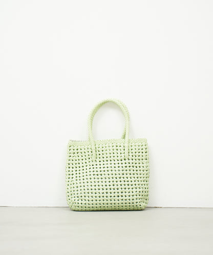 #16/ ショッパーXS（pistachio green） / やぎ革・ゴートメッシュ