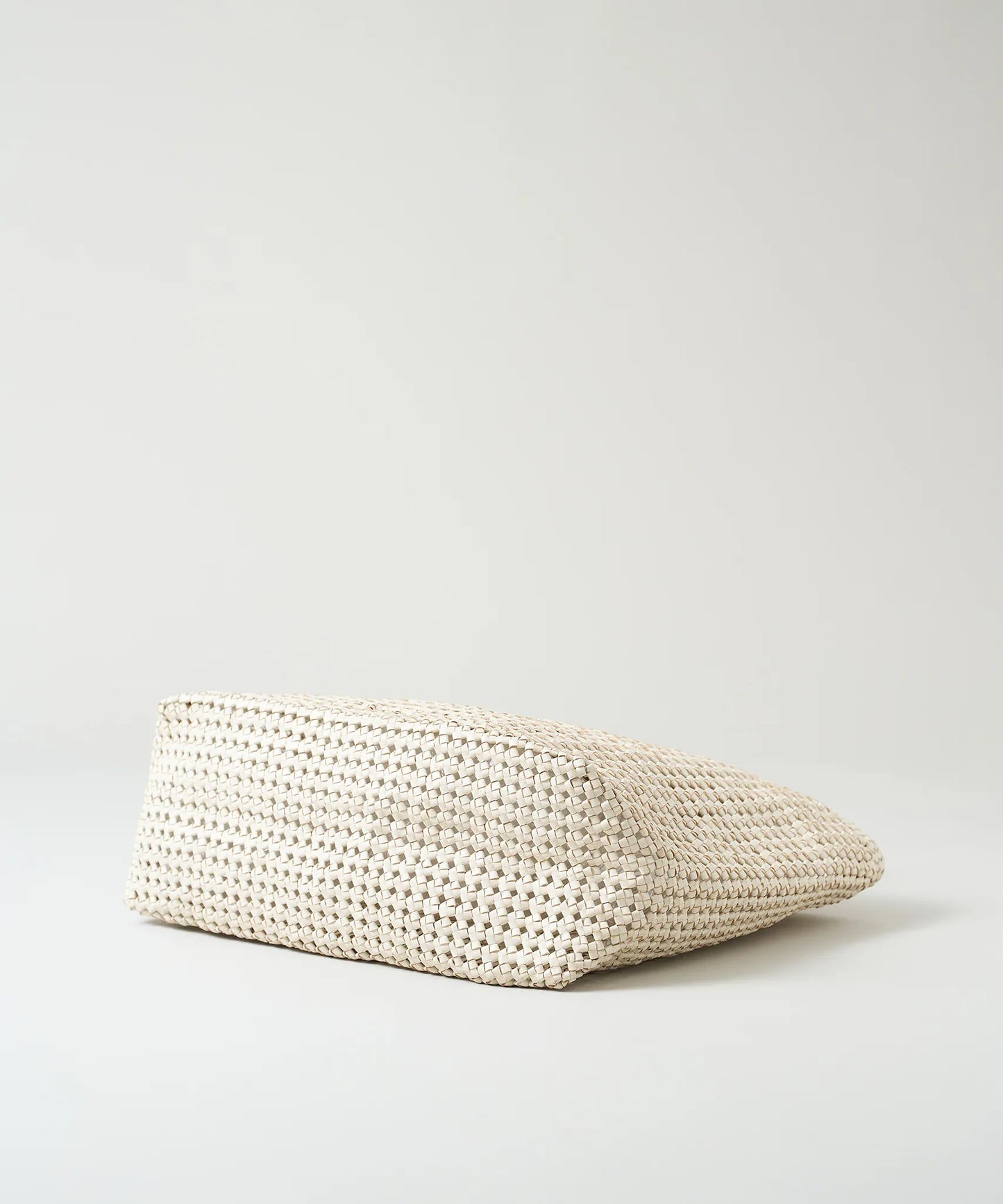 #16/ バスケットL（oatmeal）/ やぎ革・ゴートメッシュ - REN