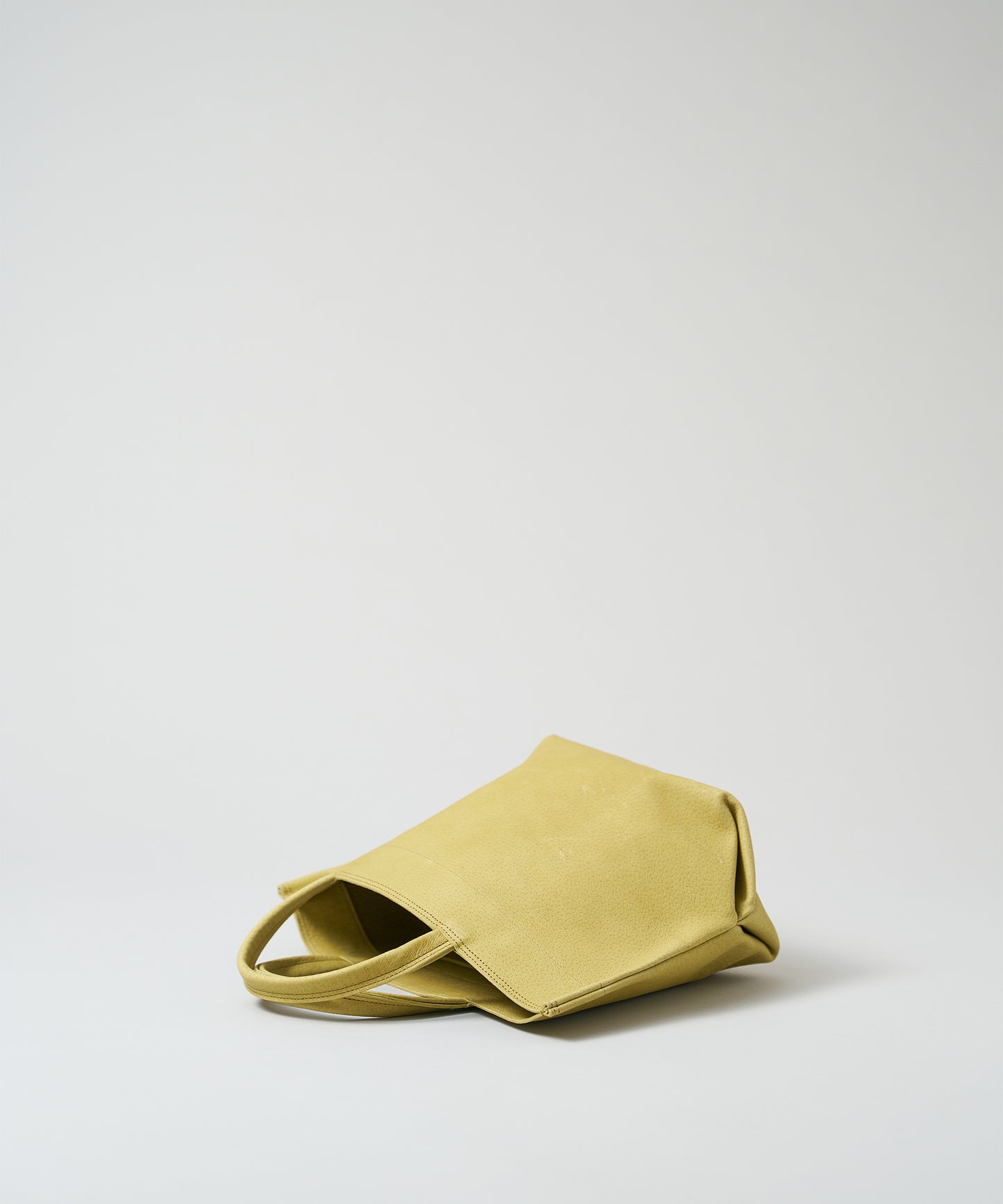#30/ ランチバッグS（pistachio yellow）/ ピッグスキン・ハリー