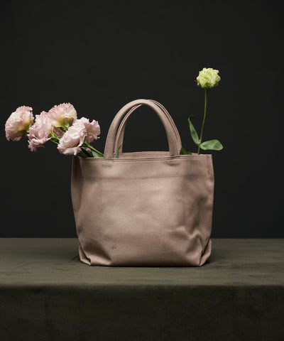 #30/ ランチバッグS（pink beige）/ ピッグスキン・ハリー
