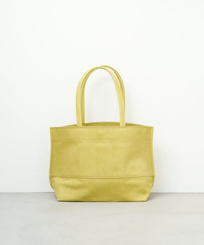 #30/ ワイドトートM（pistachio yellow）/ ピッグスキン・ハリー
