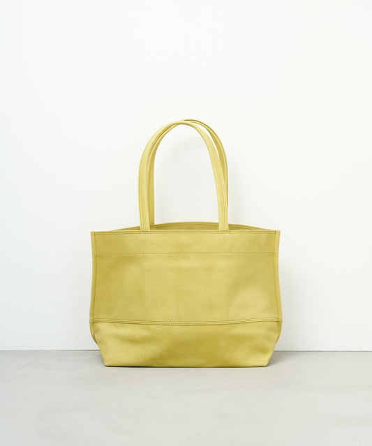 #30/ ワイドトートM(pistachio yellow)/ ピッグスキン・ハリー