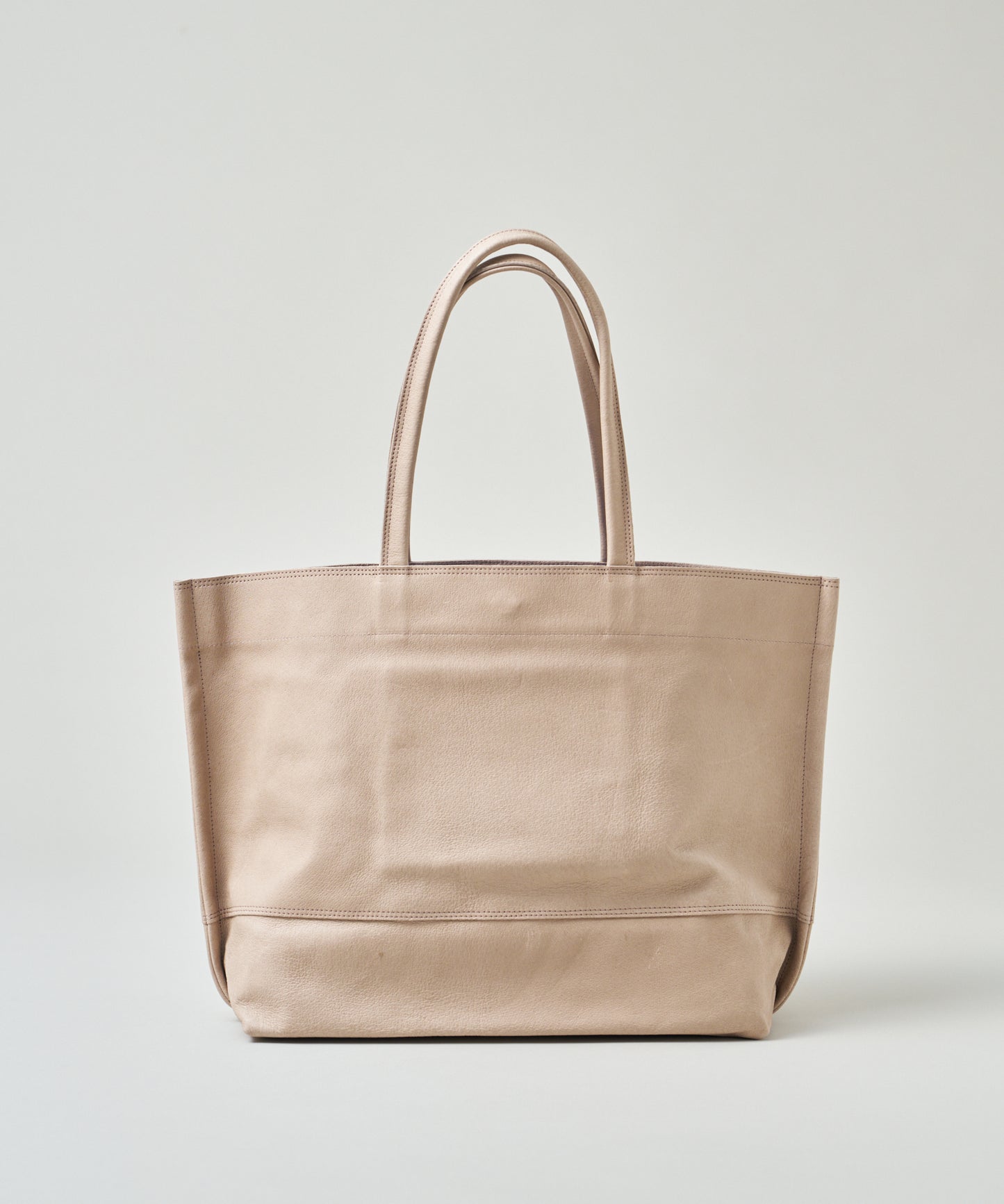 #30/ ワイドトートL（pink beige）/ ピッグスキン・ハリー