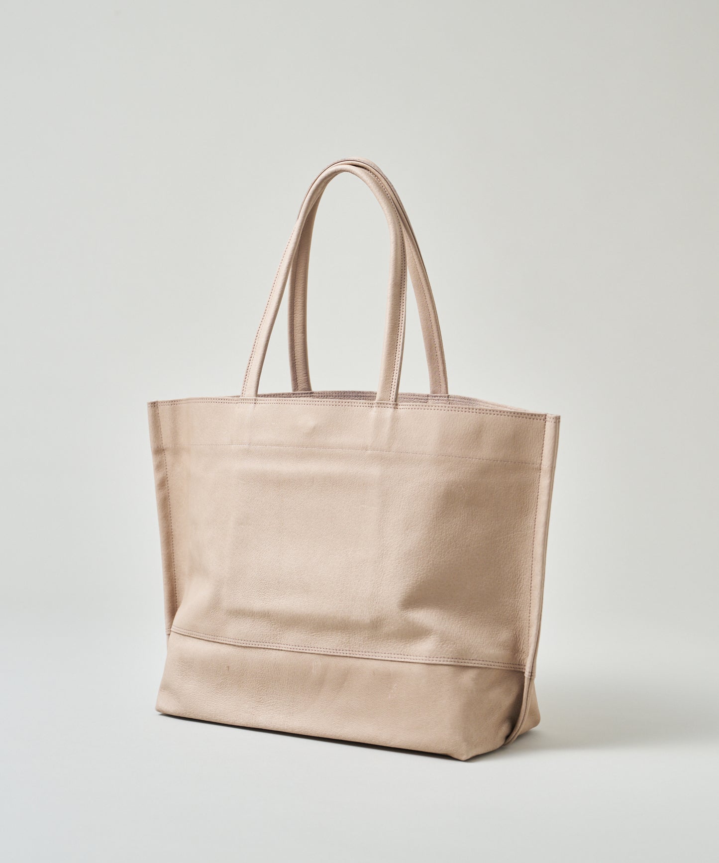 #30/ ワイドトートL（pink beige）/ ピッグスキン・ハリー