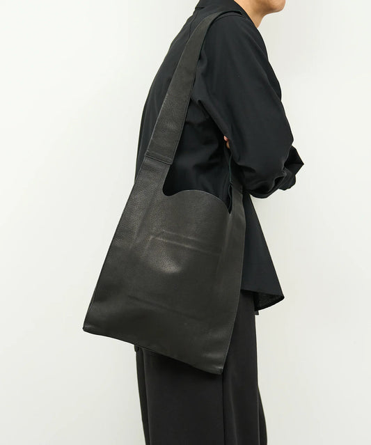 #30/ レジブクロ ショルダー（black）/ ピッグスキン・ハリー - REN