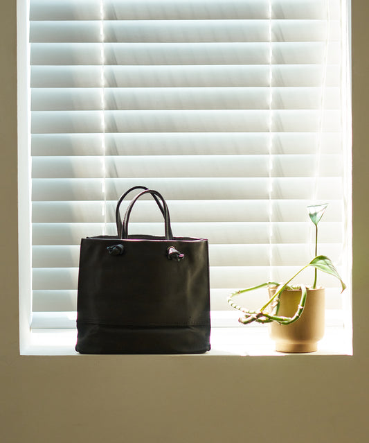 #30/ ミニショッパー（black）/ ピッグスキン・ハリー