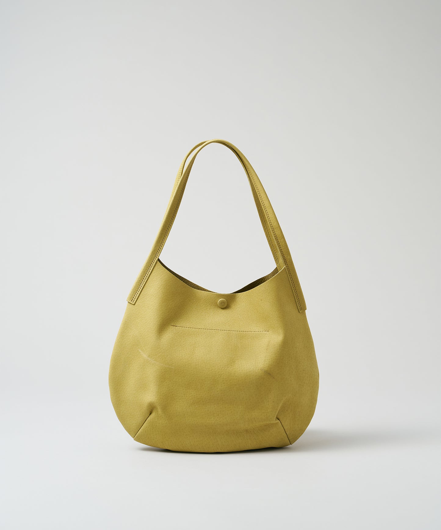 #30/ サークルトート（pistachio yellow）/ ピッグスキン・ハリー