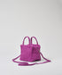 #30/ 2wayキューブポシェット（peony purple）/ ピッグスキン・ハリー