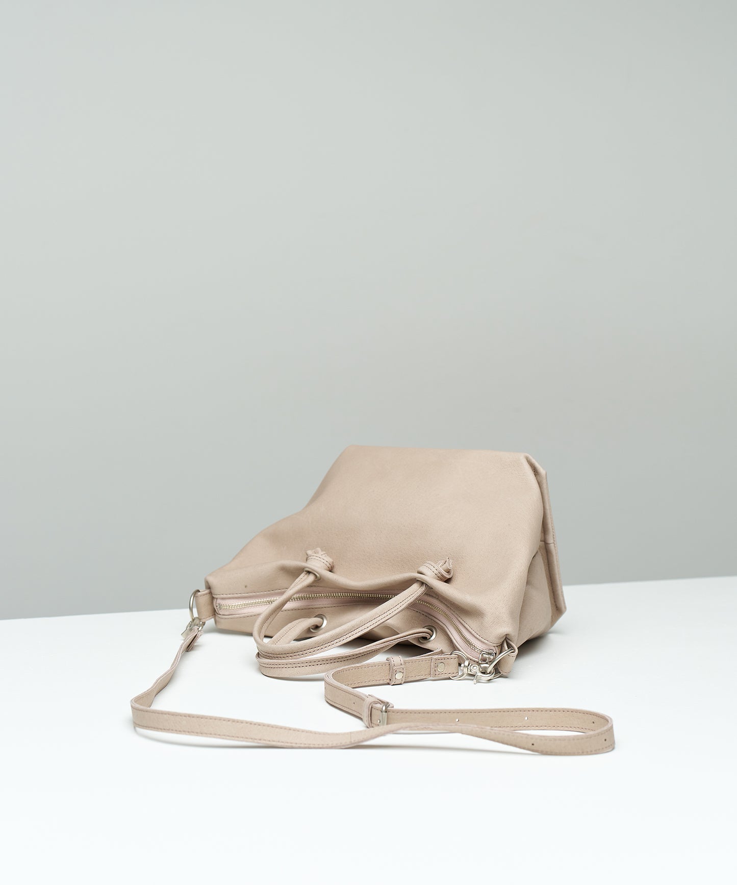 #30《SALE 40%》2wayミニボストン（pink beige）/ ピッグスキン・ハリー