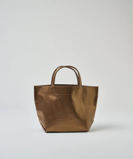 #36/ ランチバッグS（antique gold）/ ピッグスキン・ラスラ