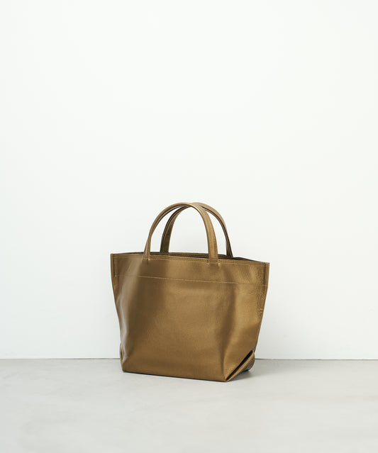 #36/ ランチバッグS(antique gold)/ ピッグスキン・ラスラ