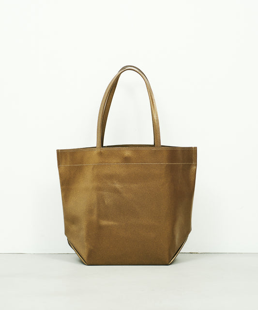 #36/ ランチバッグM（antique gold）/ ピッグスキン・ラスラ