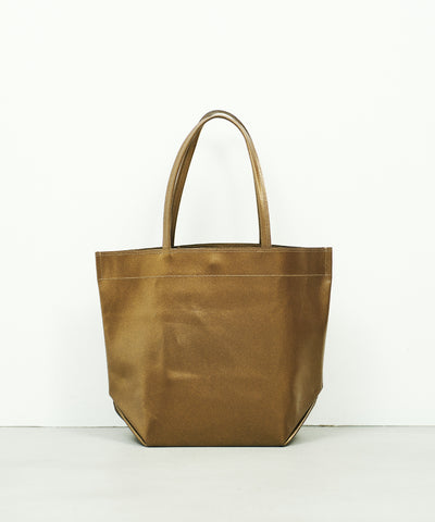 #36/ ランチバッグM（antique gold）/ ピッグスキン・ラスラ