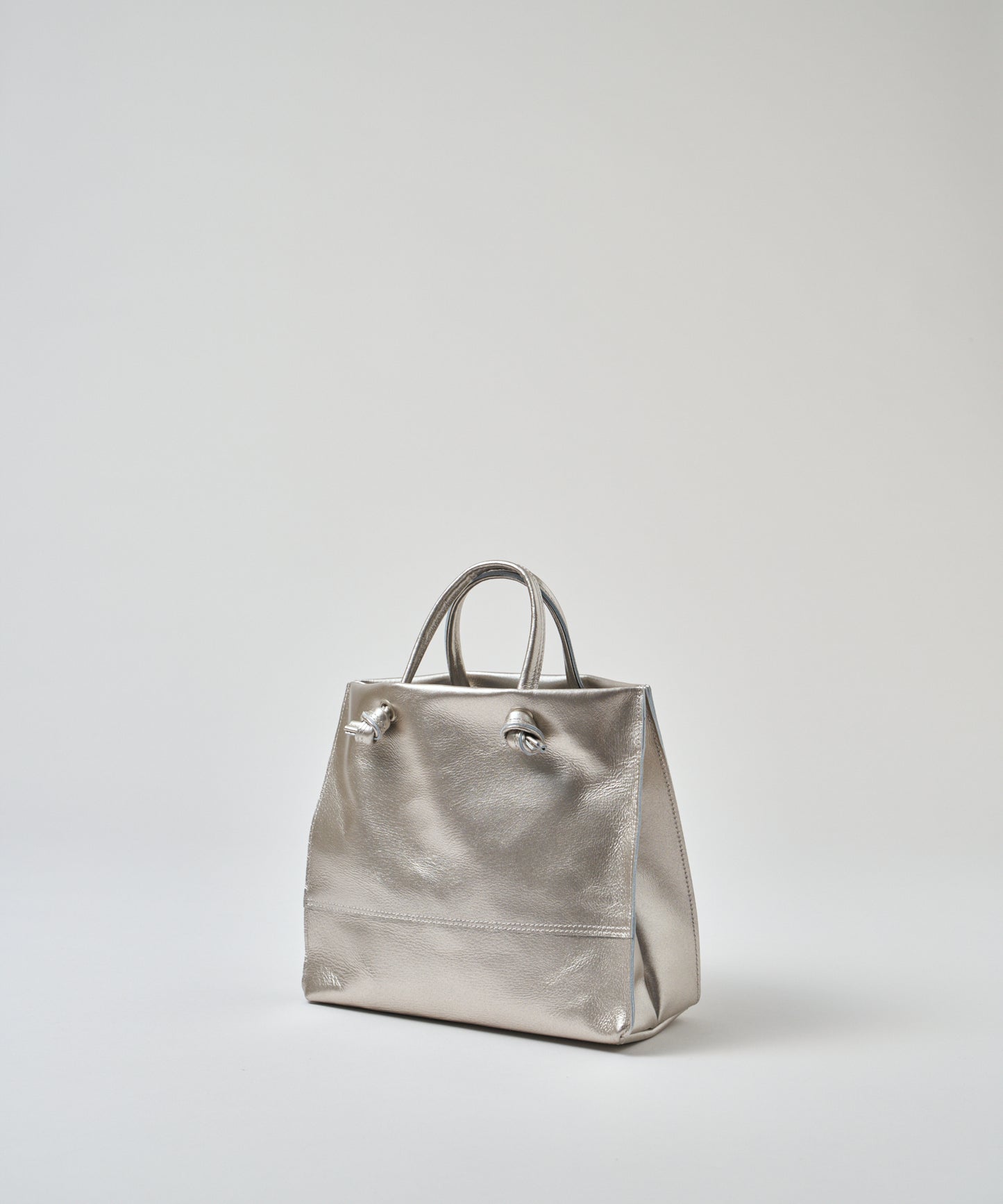 #36/ ミニショッパー（silver）/ ピッグスキン・ラスラ