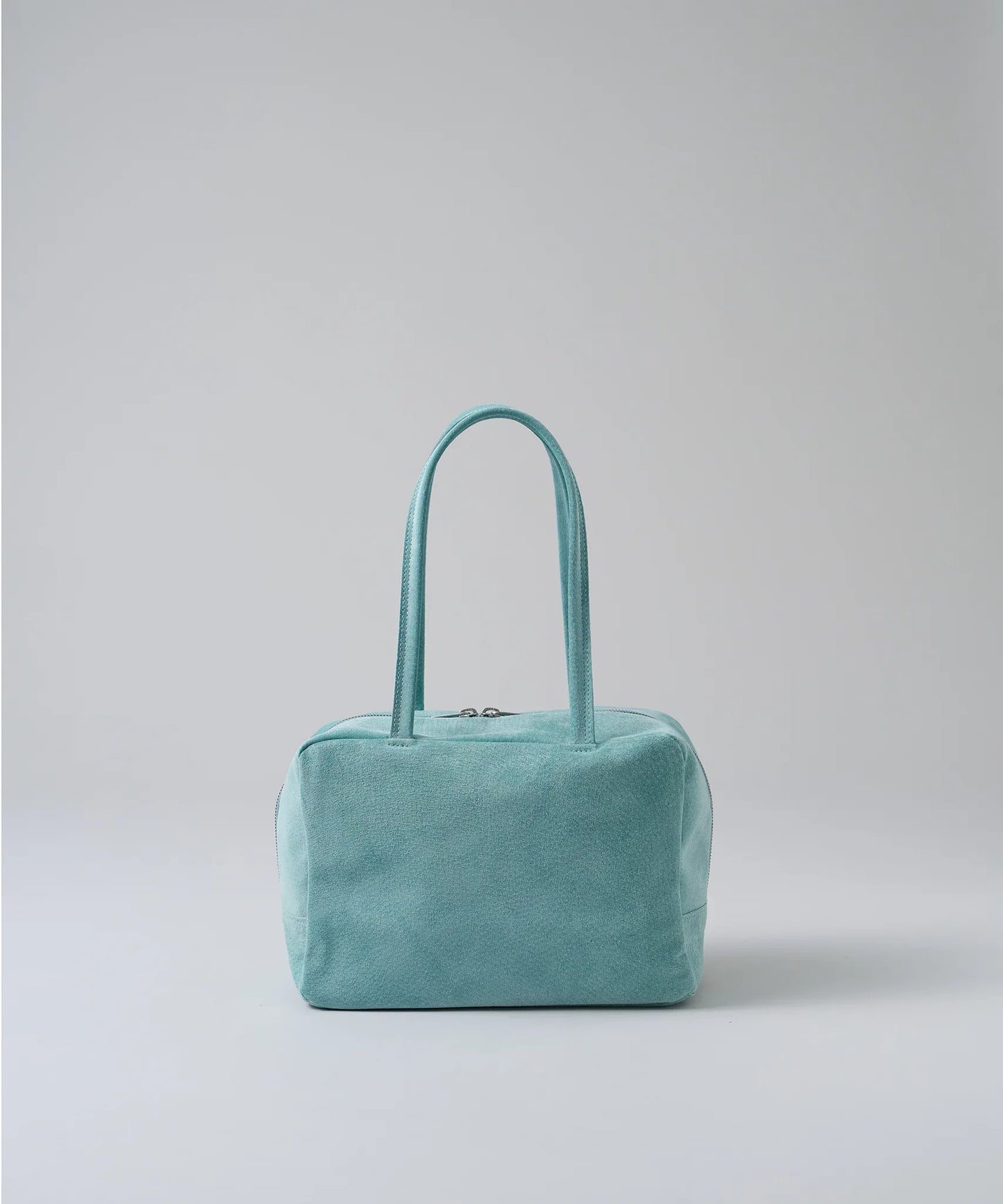 #39/ スクエアダッフル XS（clear mint）/ ピッグスキン・ライニングスエード - REN